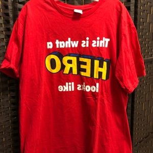What a HERO looks like T-shirt (NWOT)